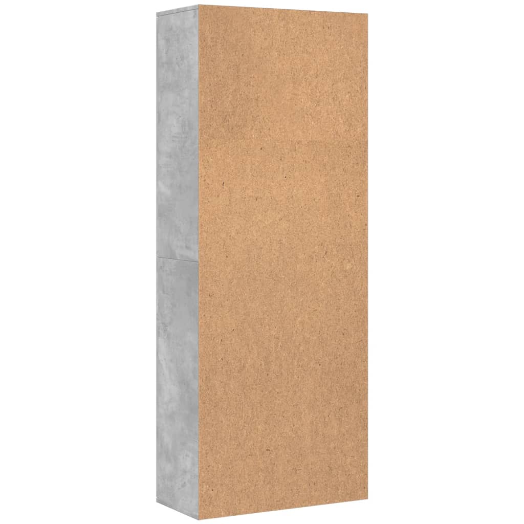 vidaXL Ντουλάπι Γκρι Σκυροδέματος 70x35x180 εκ. από Επεξεργασμένο Ξύλο