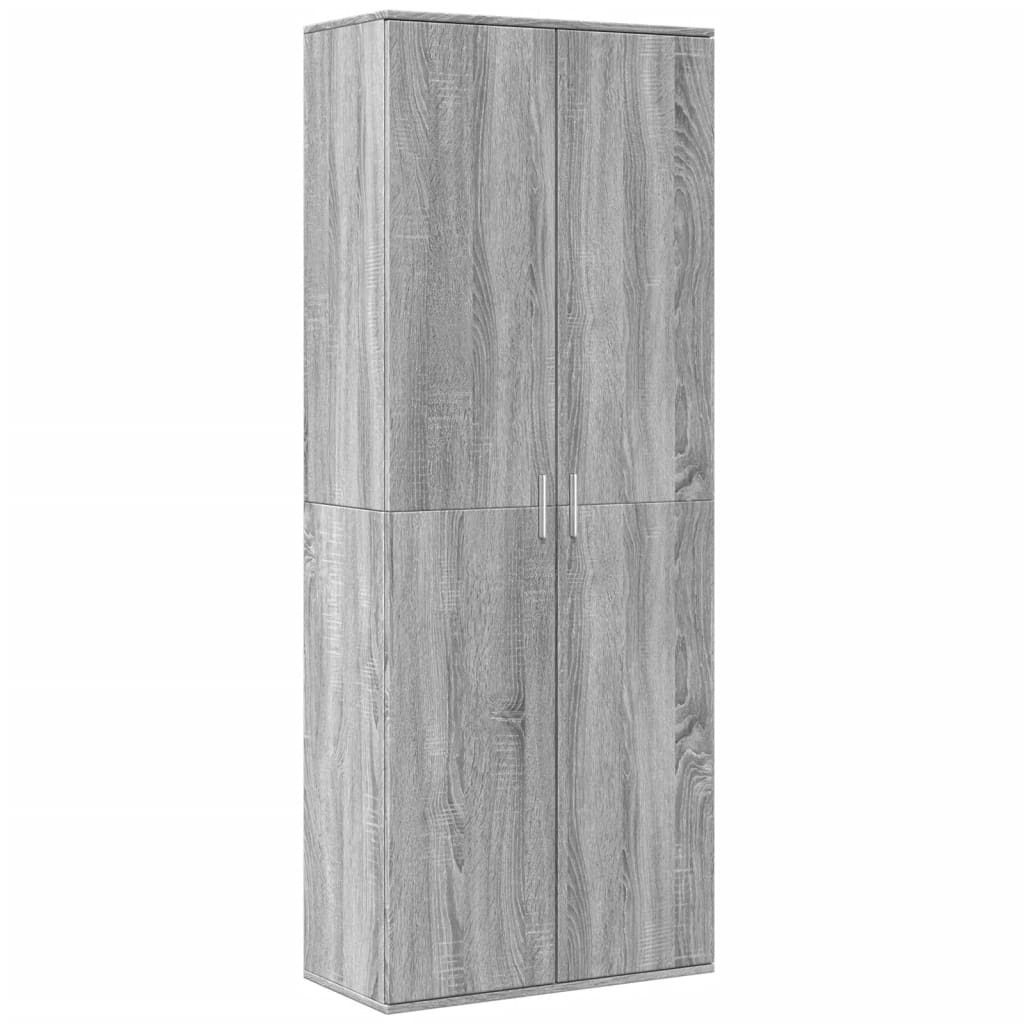 vidaXL Ντουλάπι Γκρι Sonoma 70x35x180 εκ. από Επεξεργασμένο Ξύλο