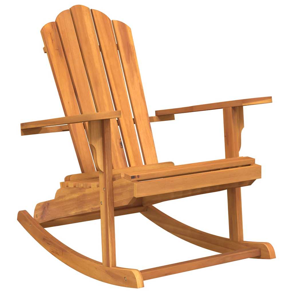 vidaXL Καρέκλα Κήπου Adirondack Κουνιστή από Μασίφ Ξύλο Teak