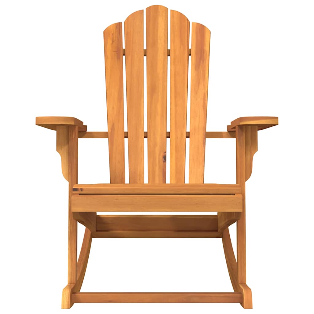 vidaXL Καρέκλα Κήπου Adirondack Κουνιστή από Μασίφ Ξύλο Teak