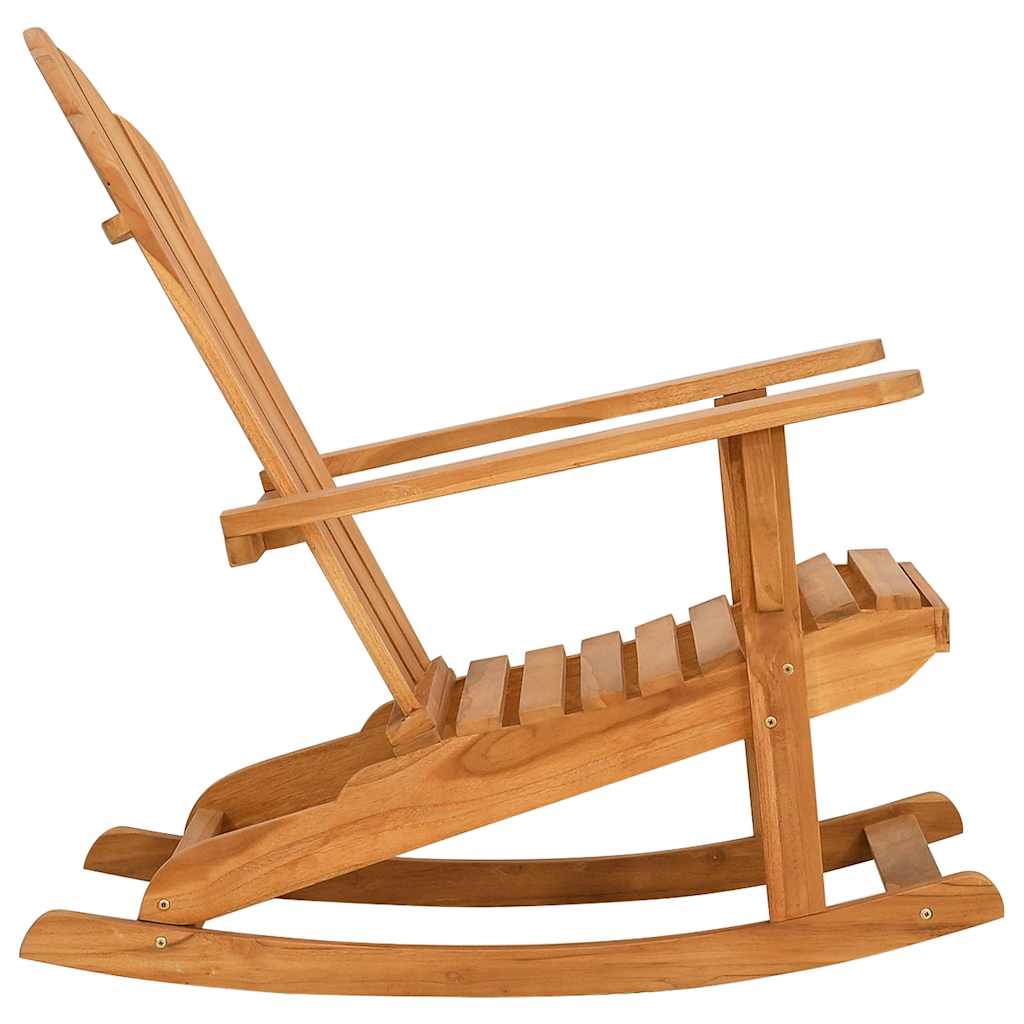 vidaXL Καρέκλα Κήπου Adirondack Κουνιστή από Μασίφ Ξύλο Teak