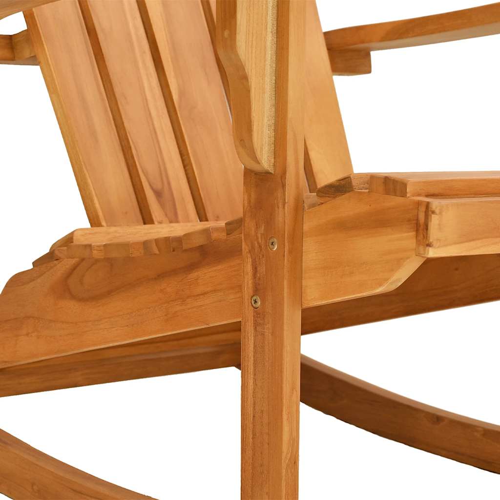 vidaXL Καρέκλα Κήπου Adirondack Κουνιστή από Μασίφ Ξύλο Teak