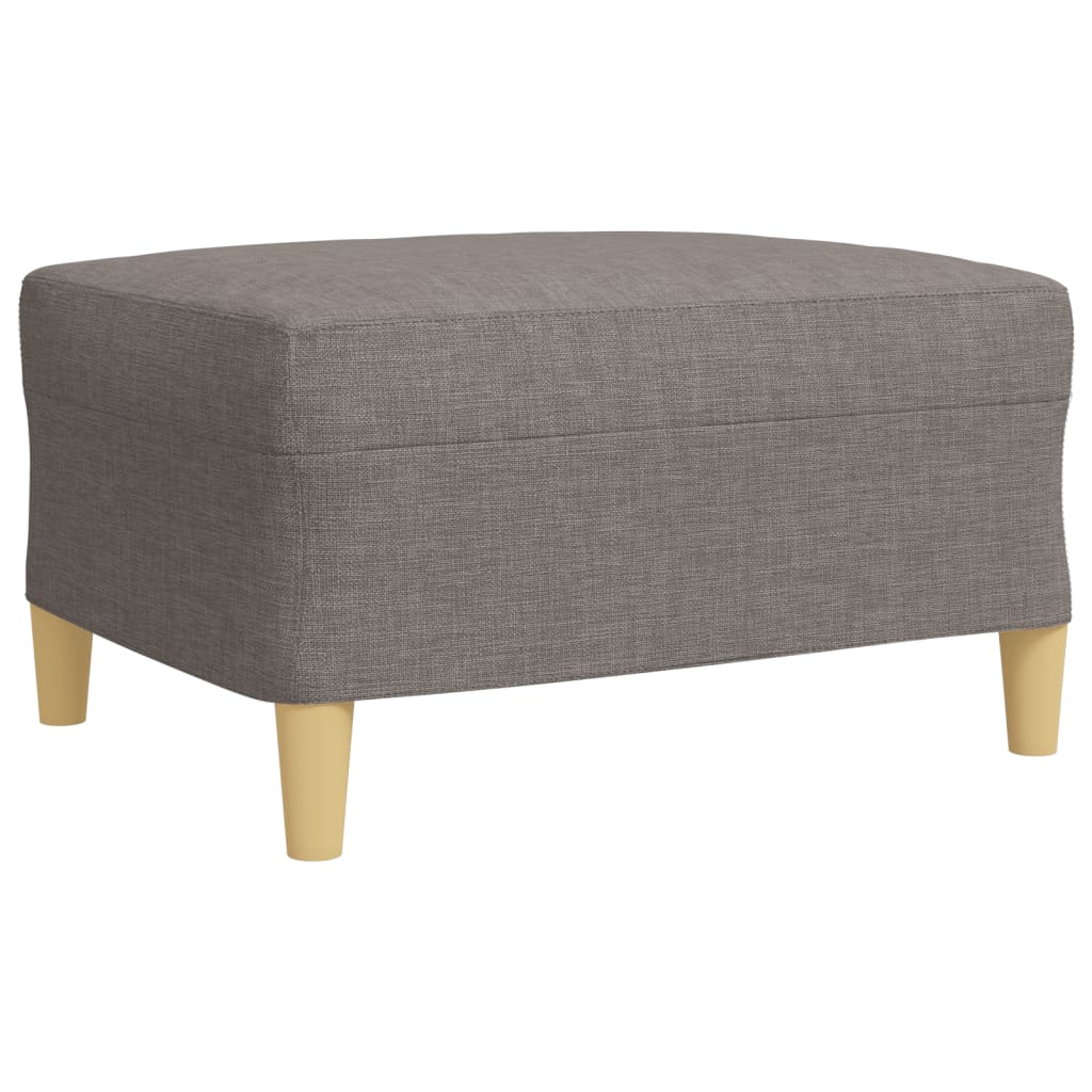 vidaXL Σαλόνι Σετ 4 Τεμαχίων Taupe Ύφασμα + Μαξιλάρια/Υποπόδιο