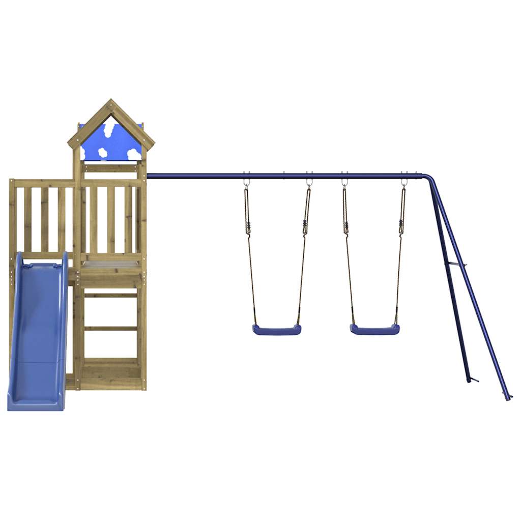 vidaXL Παιδική Χαρά Εξωτερικού Χώρου από Εμποτισμένο Ξύλο Πεύκου