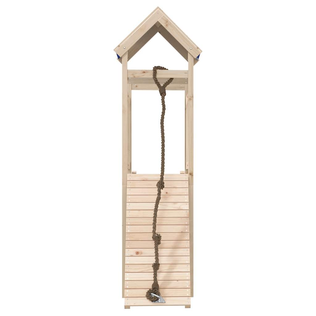 vidaXL Παιδική Χαρά Εξωτερικού Χώρου από Μασίφ Ξύλο Πεύκου