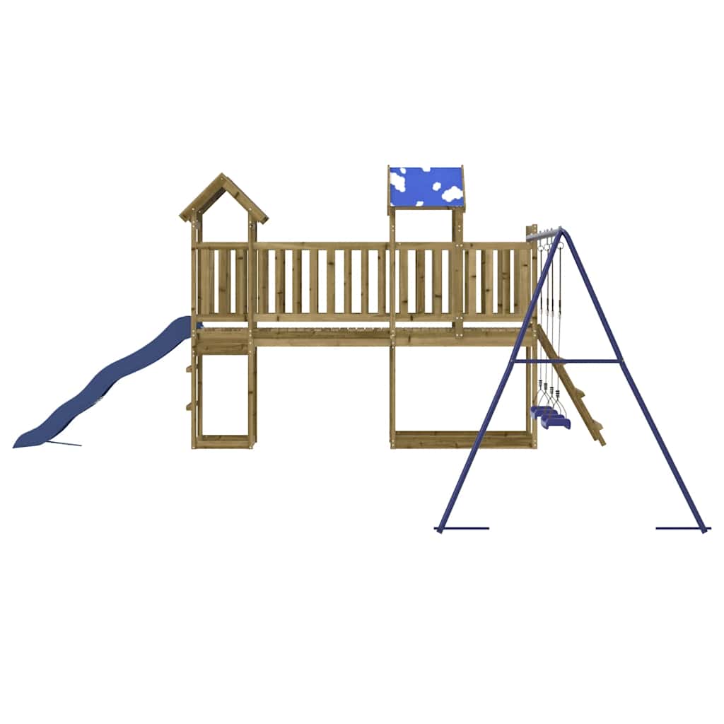 vidaXL Παιδική Χαρά Εξωτερικού Χώρου από Εμποτισμένο Ξύλο Πεύκου