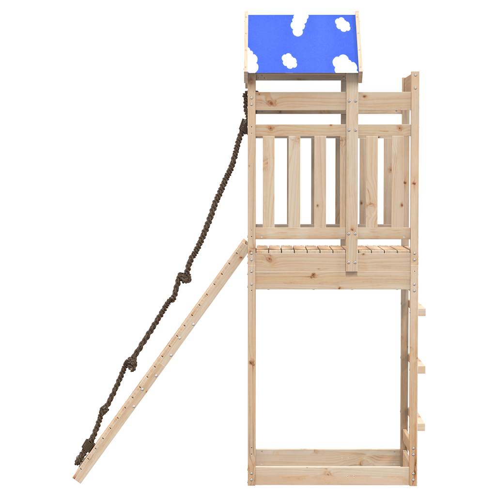 vidaXL Παιδική Χαρά Εξωτερικού Χώρου από Μασίφ Ξύλο Πεύκου