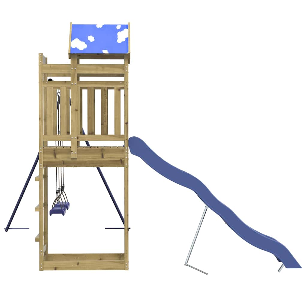 vidaXL Παιδική Χαρά Εξωτερικού Χώρου από Εμποτισμένο Ξύλο Πεύκου