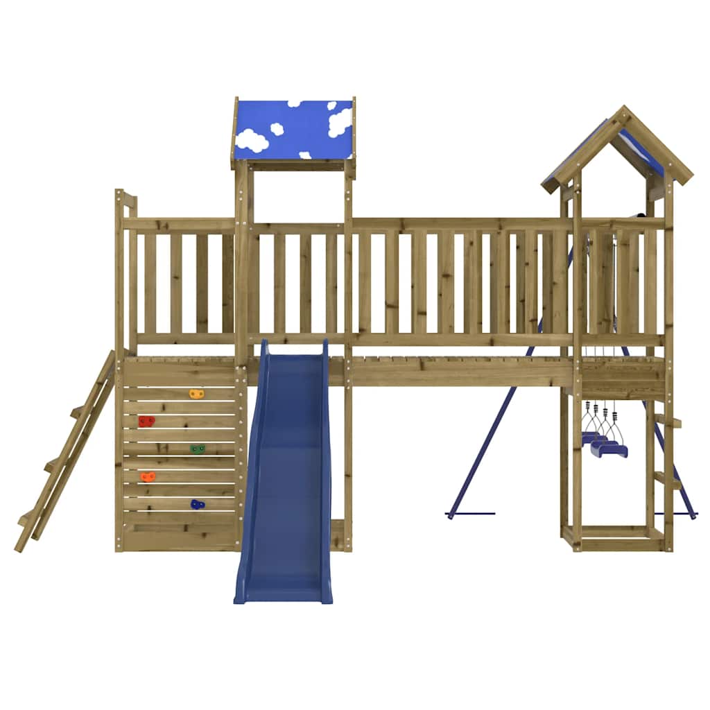 vidaXL Παιδική Χαρά Εξωτερικού Χώρου από Εμποτισμένο Ξύλο Πεύκου