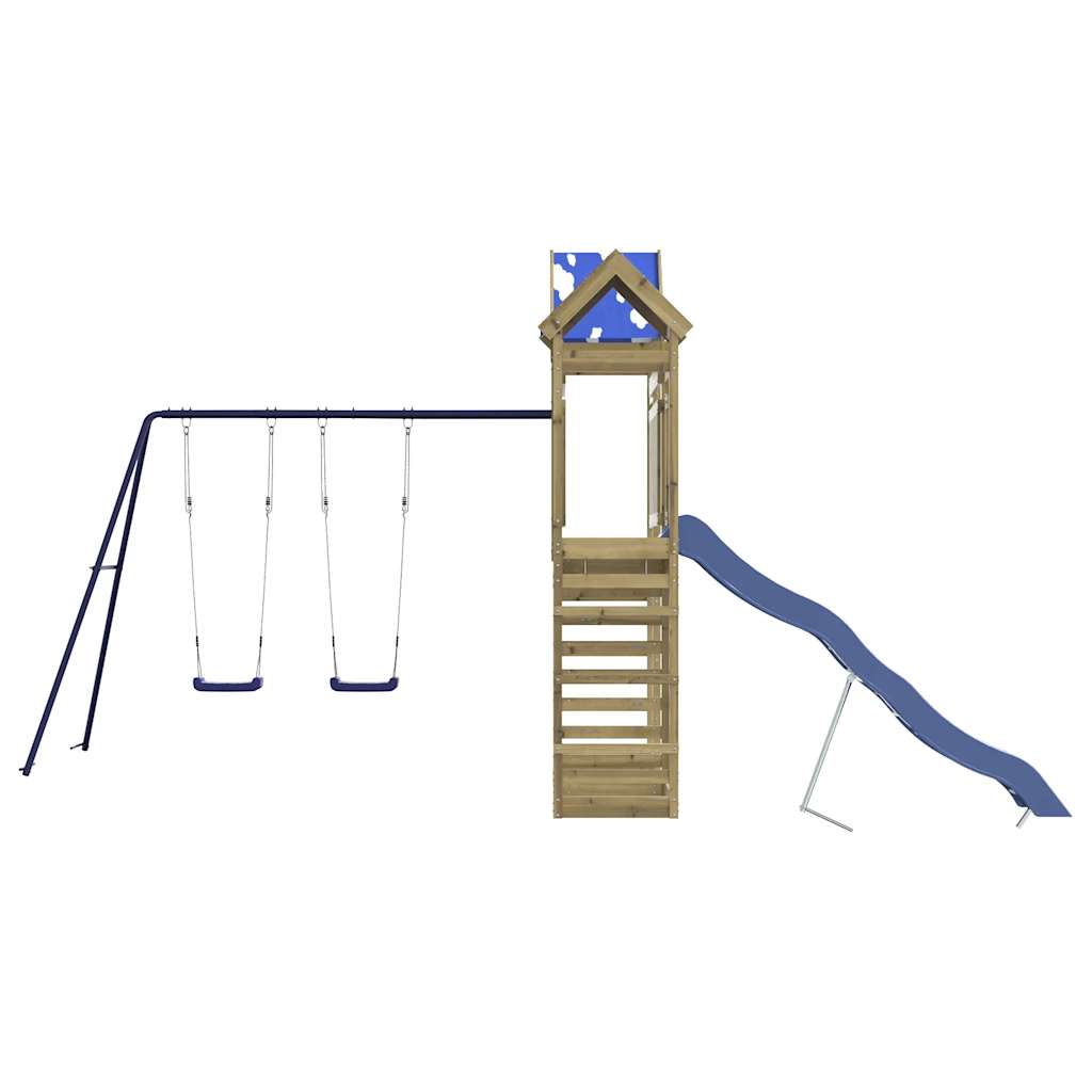 vidaXL Παιδική Χαρά Εξωτερικού Χώρου από Εμποτισμένο Ξύλο Πεύκου