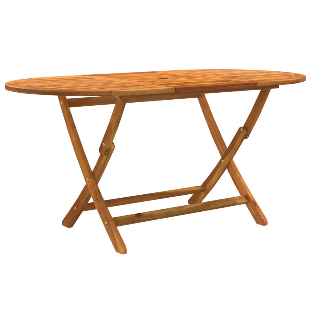 vidaXL Σετ Τραπεζαρίας Κήπου 9 Τεμαχίων Μασίφ Ξύλο Ακακίας / Τεξτιλίνη