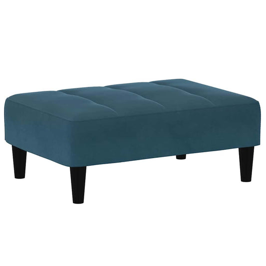 vidaXL Υποπόδιο Μπλε 77x55x31 εκ. Βελούδινο