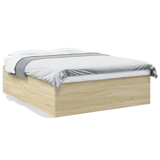 vidaXL Πλαίσιο Κρεβατιού Sonoma Δρυς 160x200 εκ. Επεξεργασμένο Ξύλο