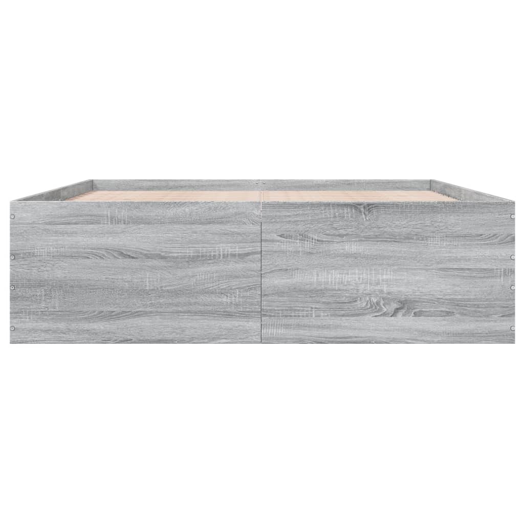 vidaXL Πλαίσιο Κρεβατιού Γκρι Sonoma 160x200 εκ. Επεξεργασμένο Ξύλο
