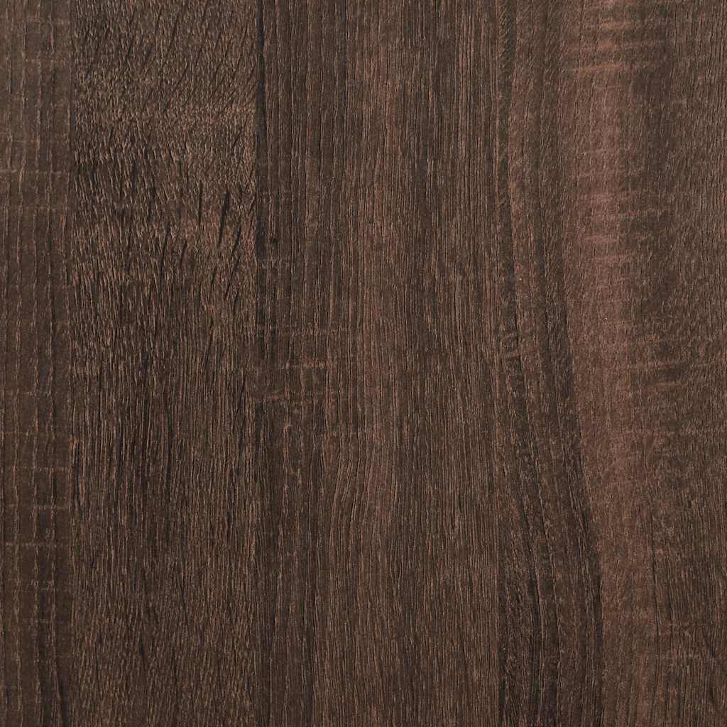 vidaXL Πλαίσιο Κρεβατιού Καφέ Δρυς 150x200 εκ. Επεξεργασμένο Ξύλο