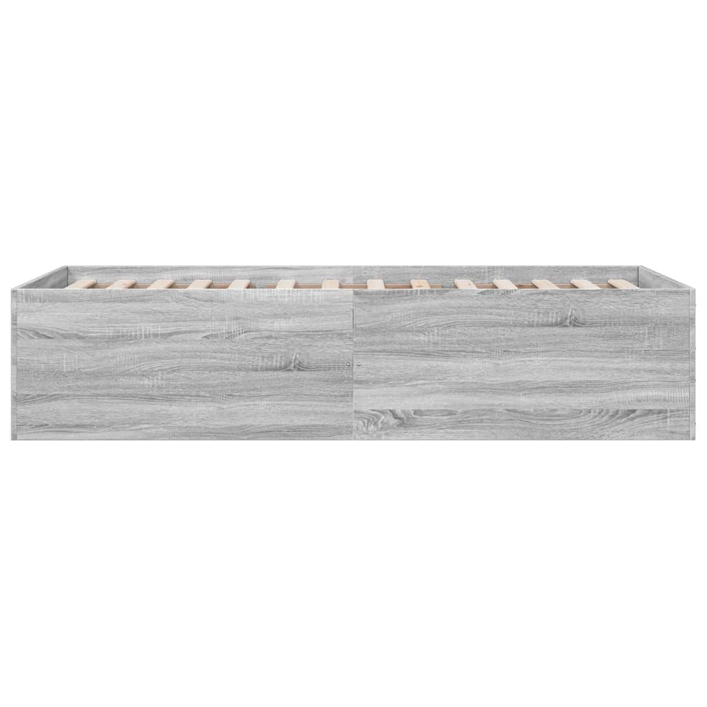 vidaXL Πλαίσιο Κρεβατιού Γκρι Sonoma 100x200 εκ. Επεξεργασμένο Ξύλο