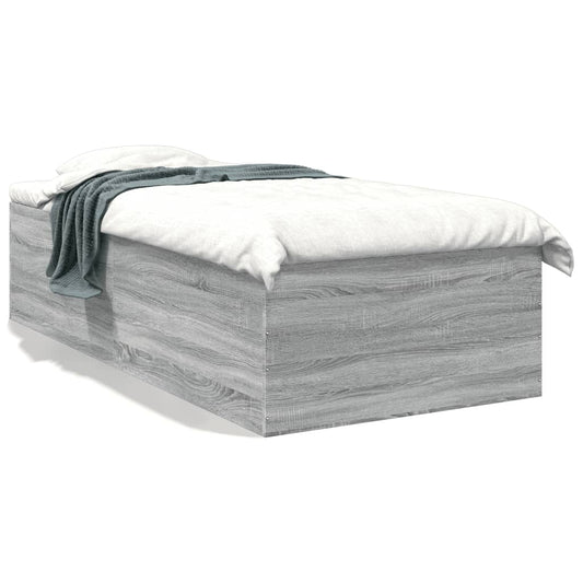 vidaXL Πλαίσιο Κρεβατιού Γκρι Sonoma 90x200 εκ. Επεξεργασμένο Ξύλο