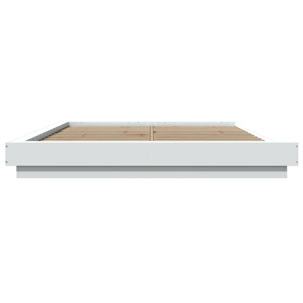 vidaXL Πλαίσιο Κρεβατιού Λευκό 160 x 200 εκ. από Επεξεργασμένο Ξύλο