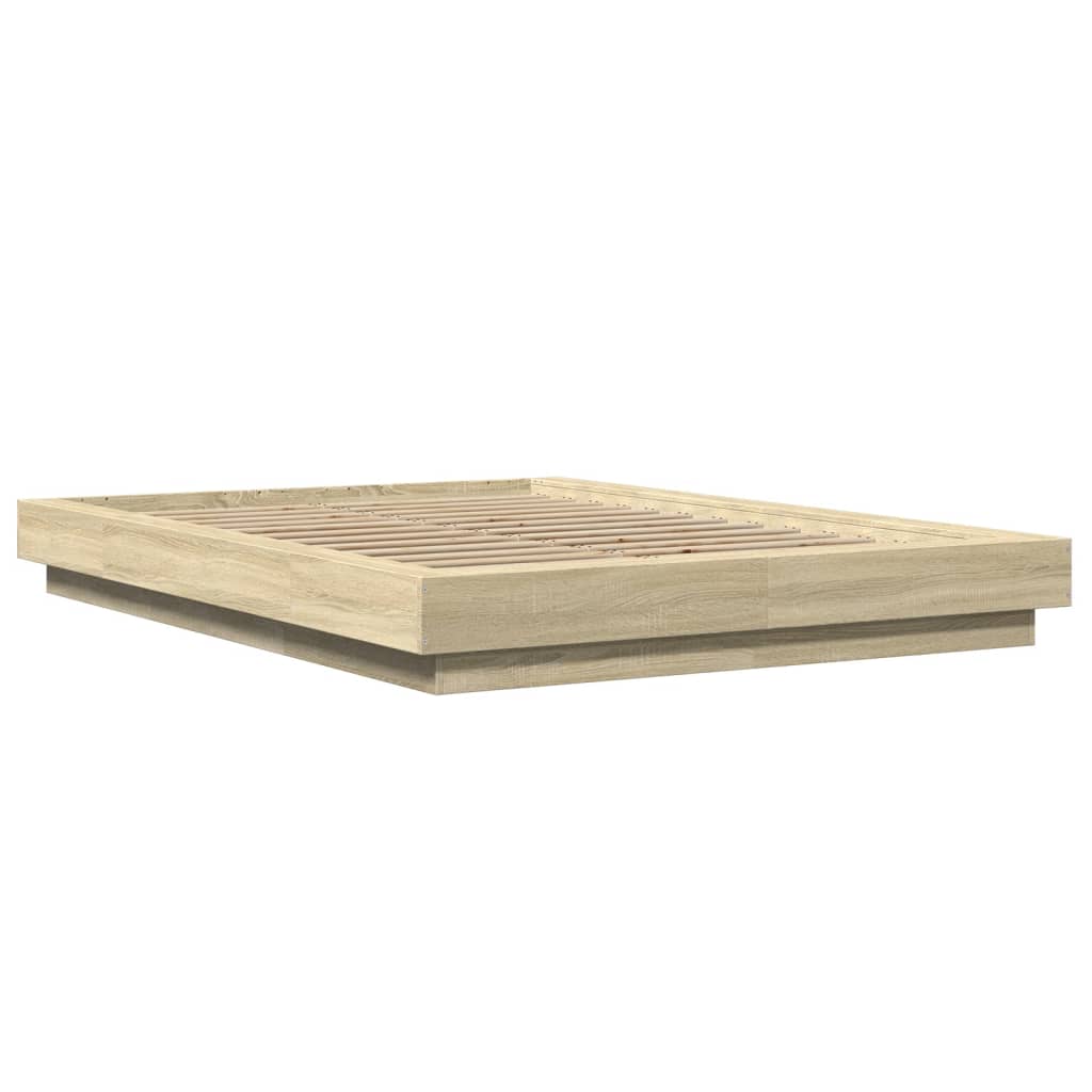 vidaXL Πλαίσιο Κρεβατιού Sonoma Δρυς 120x200 εκ. Επεξεργασμένο Ξύλο