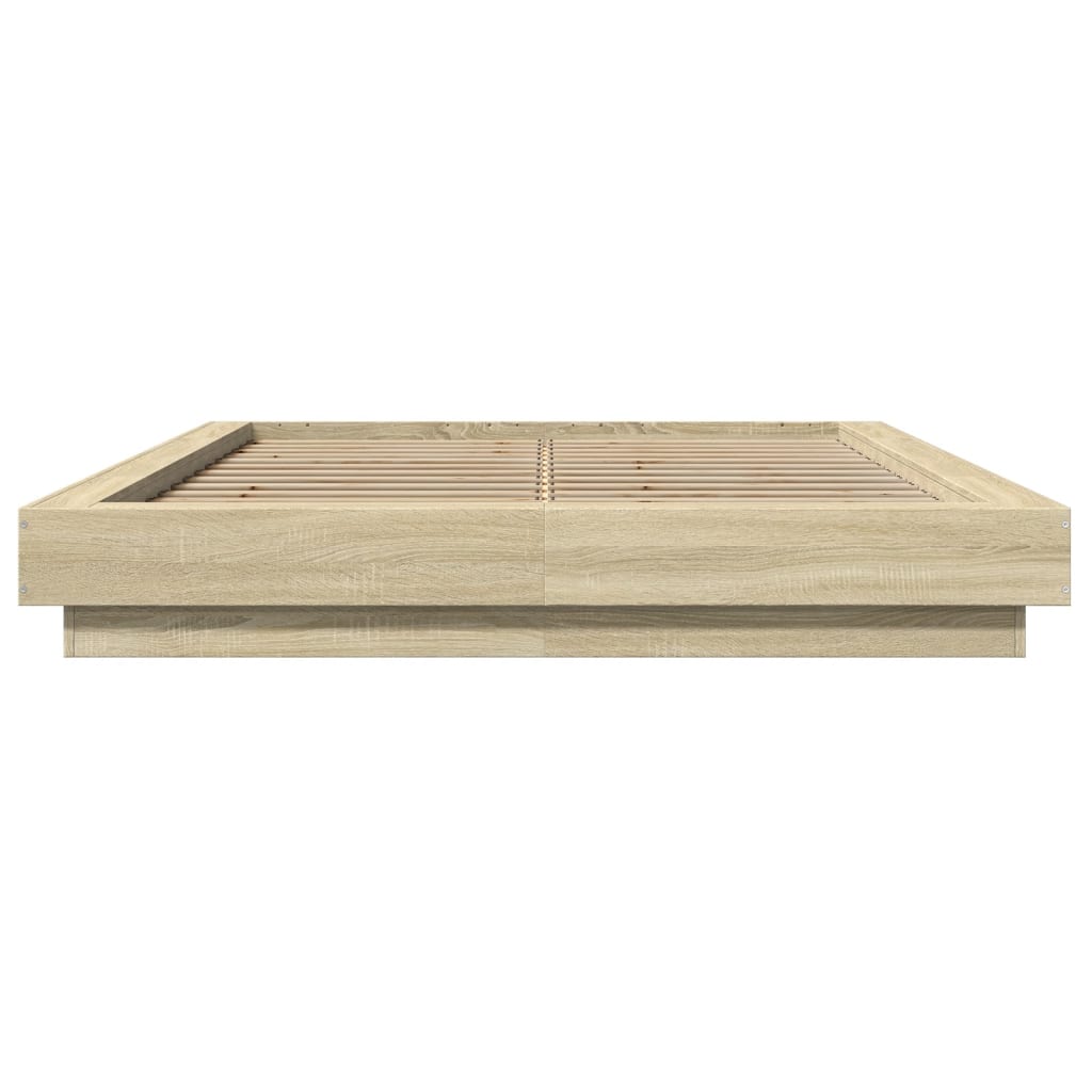 vidaXL Πλαίσιο Κρεβατιού Sonoma Δρυς 120x200 εκ. Επεξεργασμένο Ξύλο