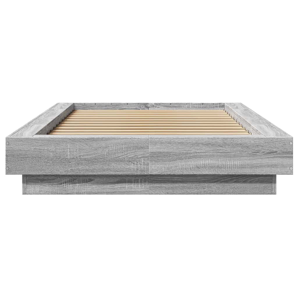 vidaXL Πλαίσιο Κρεβατιού Γκρι Sonoma 100x200 εκ. Επεξεργασμένο Ξύλο