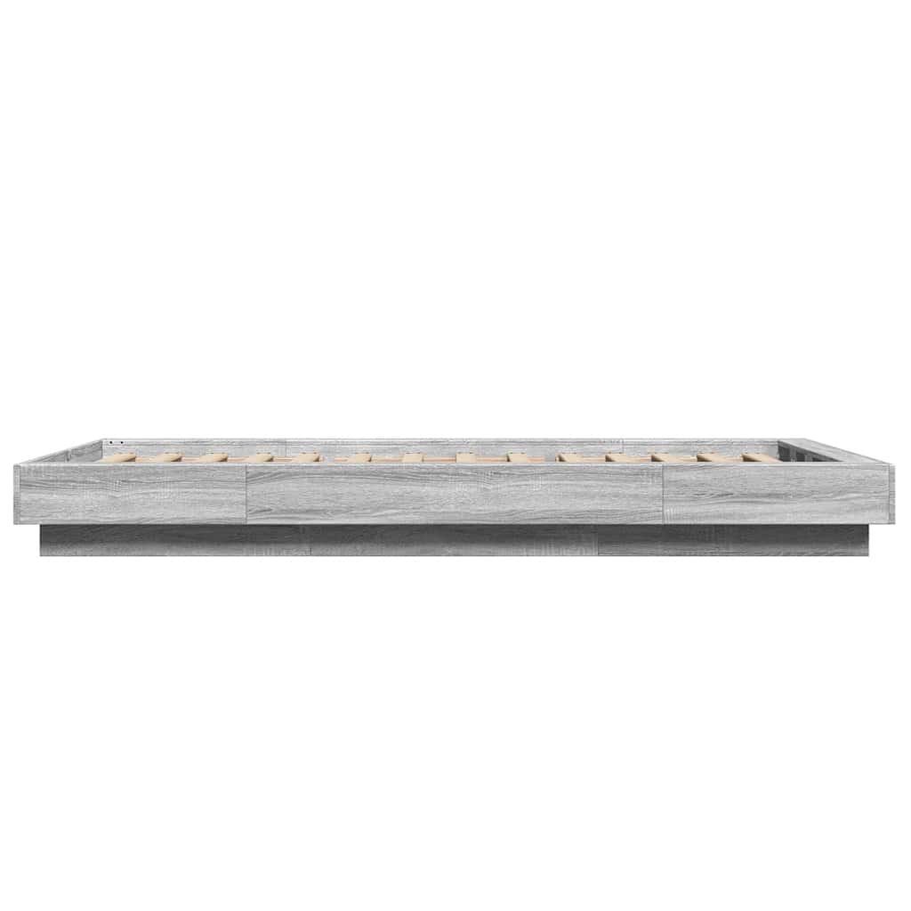 vidaXL Πλαίσιο Κρεβατιού Γκρι Sonoma 100x200 εκ. Επεξεργασμένο Ξύλο