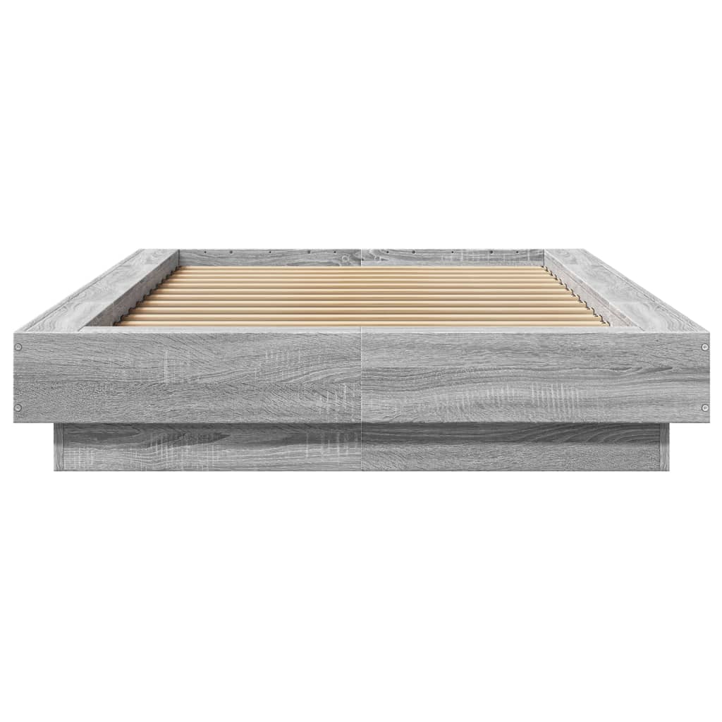 vidaXL Πλαίσιο Κρεβατιού Γκρι Sonoma 90x200 εκ. Επεξεργασμένο Ξύλο