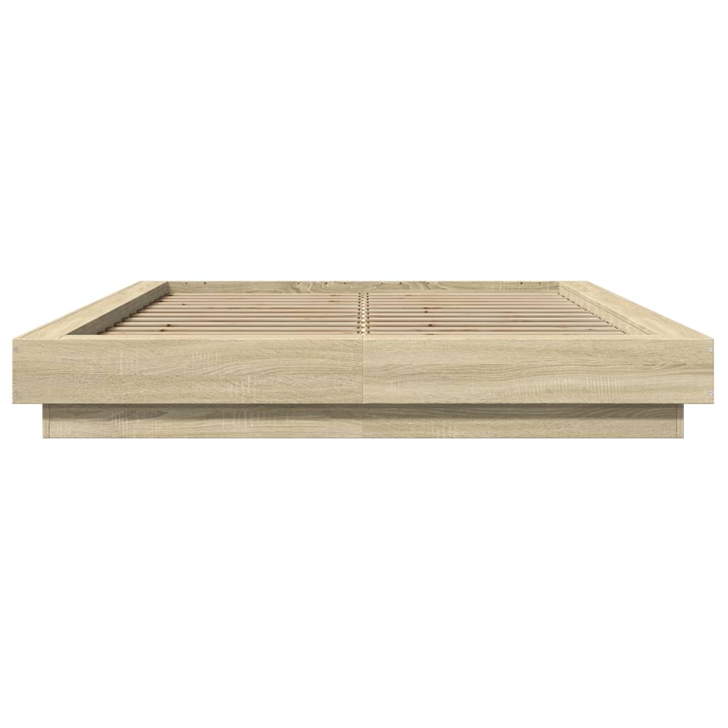 vidaXL Πλαίσιο Κρεβατιού Sonoma Δρυς 120x190 εκ. Επεξεργασμένο Ξύλο