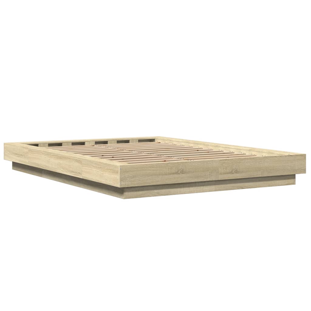 vidaXL Πλαίσιο Κρεβατιού Sonoma Δρυς 120x190 εκ. Επεξεργασμένο Ξύλο