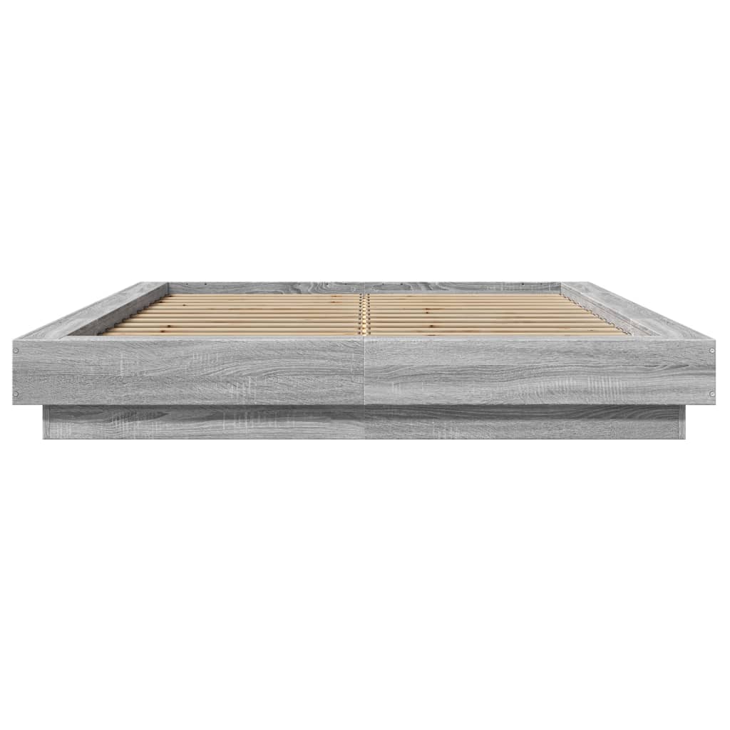 vidaXL Πλαίσιο Κρεβατιού Γκρι Sonoma 120 x 190 εκ. Επεξεργασμένο Ξύλο