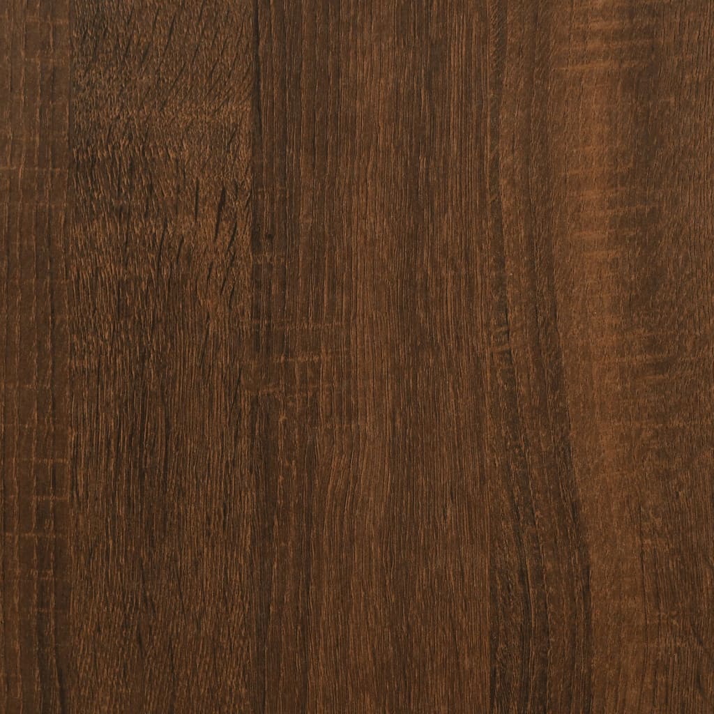 vidaXL Πλαίσιο Κρεβατιού Καφέ Δρυς 90 x 190 εκ. Επεξεργασμένο Ξύλο