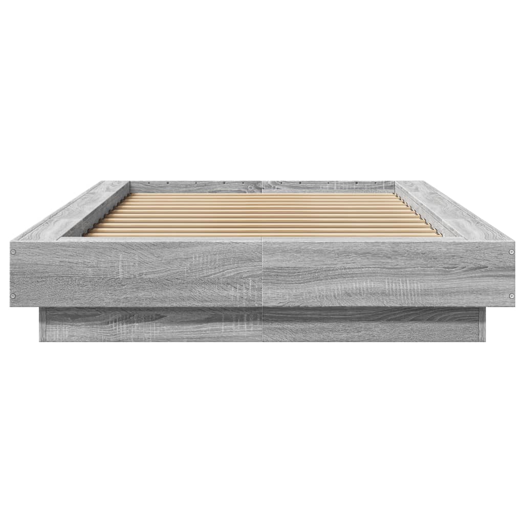 vidaXL Πλαίσιο Κρεβατιού Γκρι Sonoma 75x190 εκ. Επεξεργασμένο Ξύλο