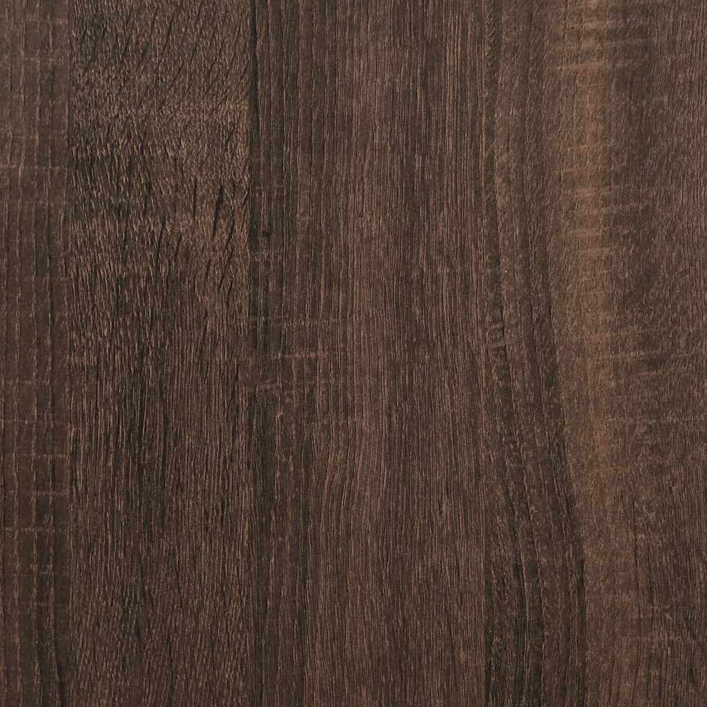 vidaXL Πλαίσιο Κρεβατιού Καφέ Δρυς 90 x 190 εκ. Επεξεργασμένο Ξύλο
