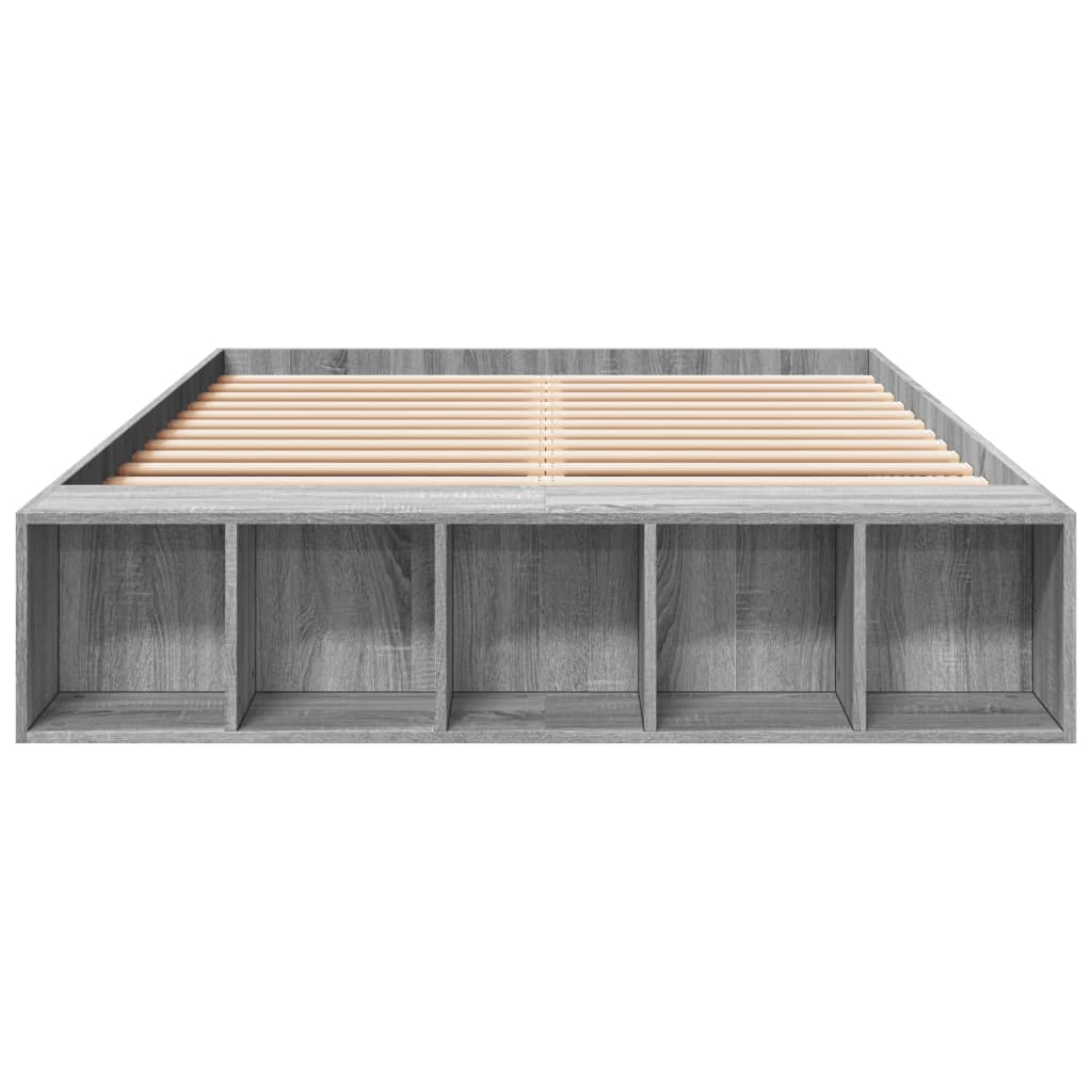 vidaXL Πλαίσιο Κρεβατιού Γκρι Sonoma 120x200 εκ. Επεξεργασμένο Ξύλο