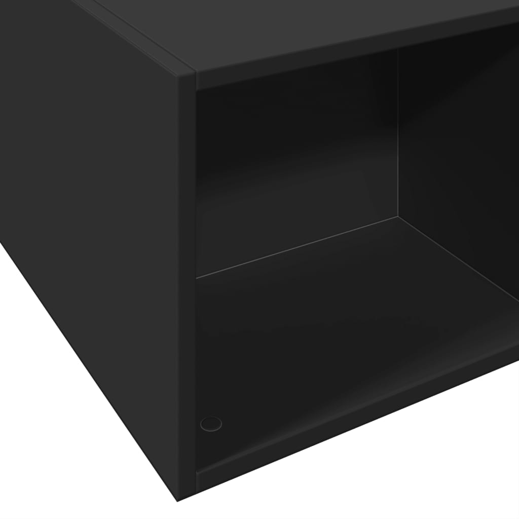 vidaXL Πλαίσιο Κρεβατιού Μαύρο 120x190 εκ. από Επεξεργασμένο Ξύλο