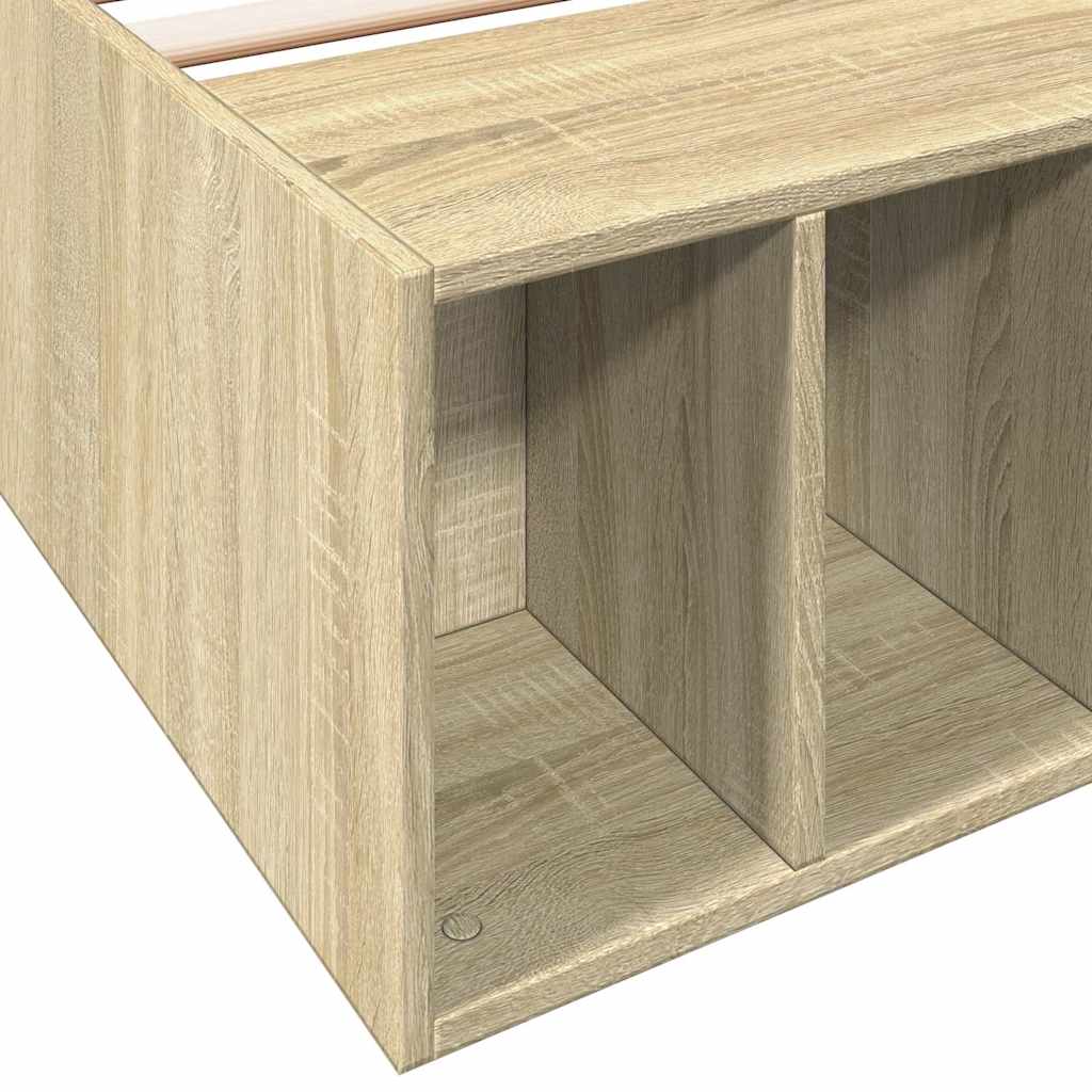 vidaXL Πλαίσιο Κρεβατιού Sonoma Δρυς 90x200 εκ. Επεξεργασμένο Ξύλο