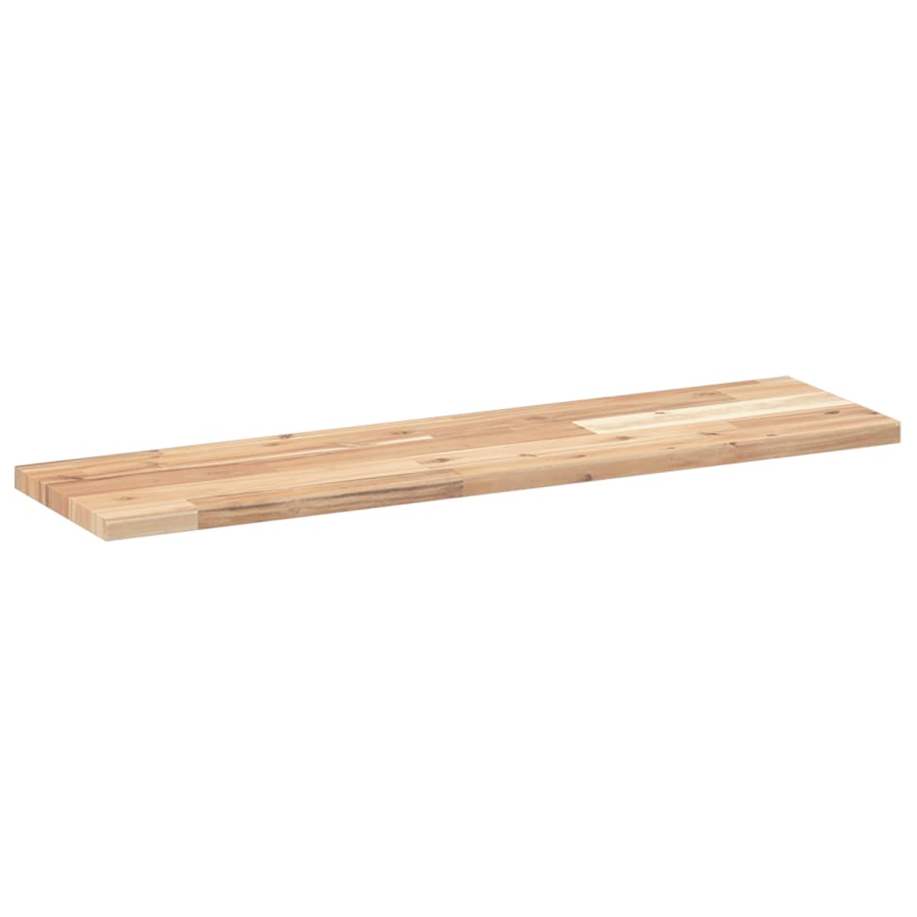 vidaXL Ράφια Πλωτά 2 τεμ. 80x20x2 εκ. από Μασίφ Ξύλο Ακακίας χωρίς Επεξεργασία