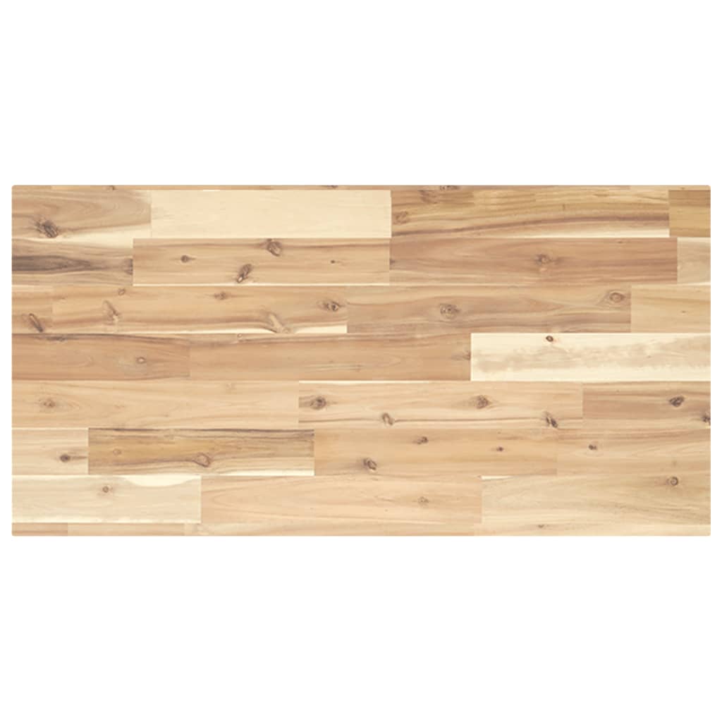vidaXL Ράφια Πλωτά 2 τεμ. 100x40x2 εκ. από Μασίφ Ξύλο Ακακίας χωρίς Επεξεργασία