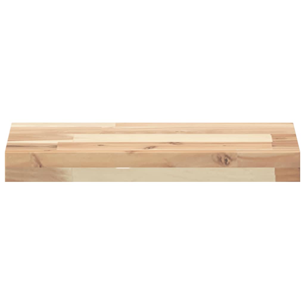 vidaXL Ράφι Πλωτό 60x20x4 εκ. από Μασίφ Ξύλο Ακακίας χωρίς Επεξεργασία