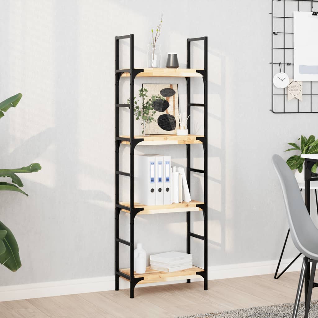 vidaXL Ράφι Πλωτό 60x20x4 εκ. από Μασίφ Ξύλο Ακακίας χωρίς Επεξεργασία