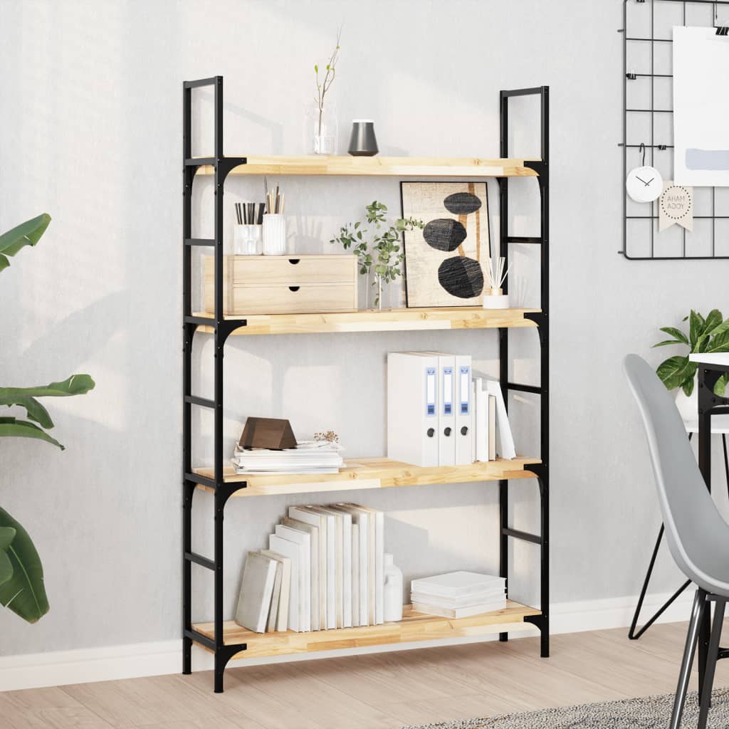 vidaXL Ράφια Πλωτά 2 τεμ. 80x20x4 εκ. από Μασίφ Ξύλο Ακακίας χωρίς Επεξεργασία