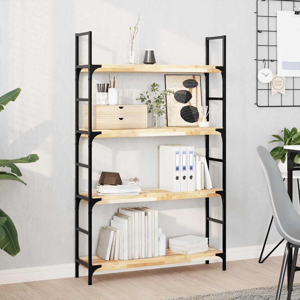 vidaXL Ράφι Πλωτό 100x20x4 εκ. από Μασίφ Ξύλο Ακακίας χωρίς Επεξεργασία