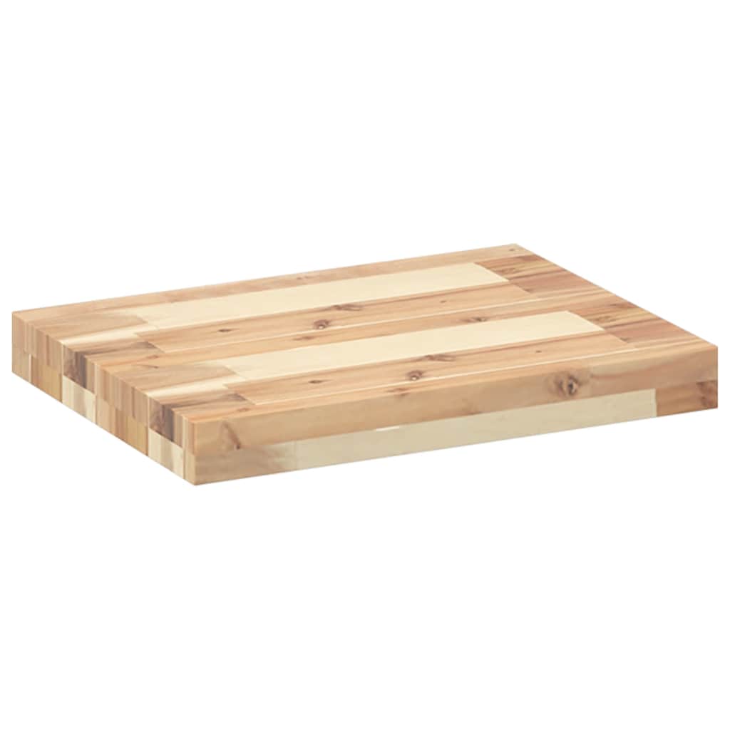 vidaXL Ράφι Πλωτό 40x30x4 εκ. από Μασίφ Ξύλο Ακακίας χωρίς Επεξεργασία