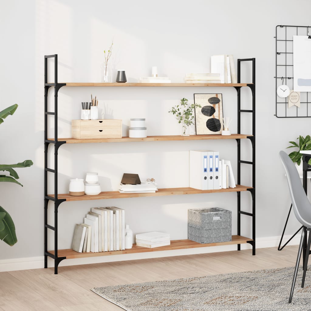 vidaXL Ράφια Πλωτά 3 τεμ. 140x20x2 εκ. από Μασίφ Ξύλο Ακακίας με Φινίρισμα Λαδιού