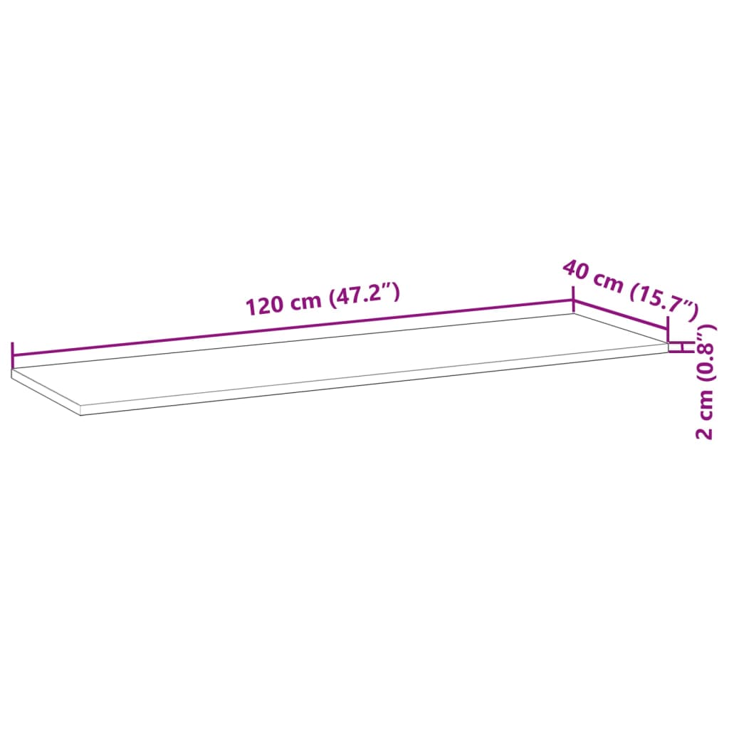vidaXL Ράφια Πλωτά 4 τεμ. 120x40x2 εκ. από Μασίφ Ξύλο Ακακίας με Φινίρισμα Λαδιού