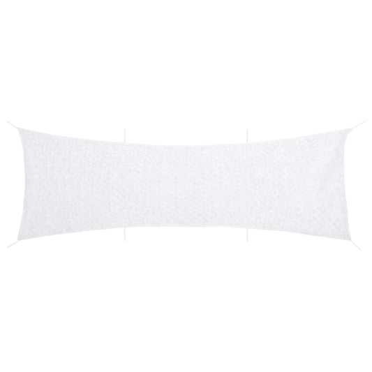 vidaXL Δίχτυ Σκίασης Παραλλαγής Λευκό 613x138 εκ. με Σάκο Αποθήκευσης