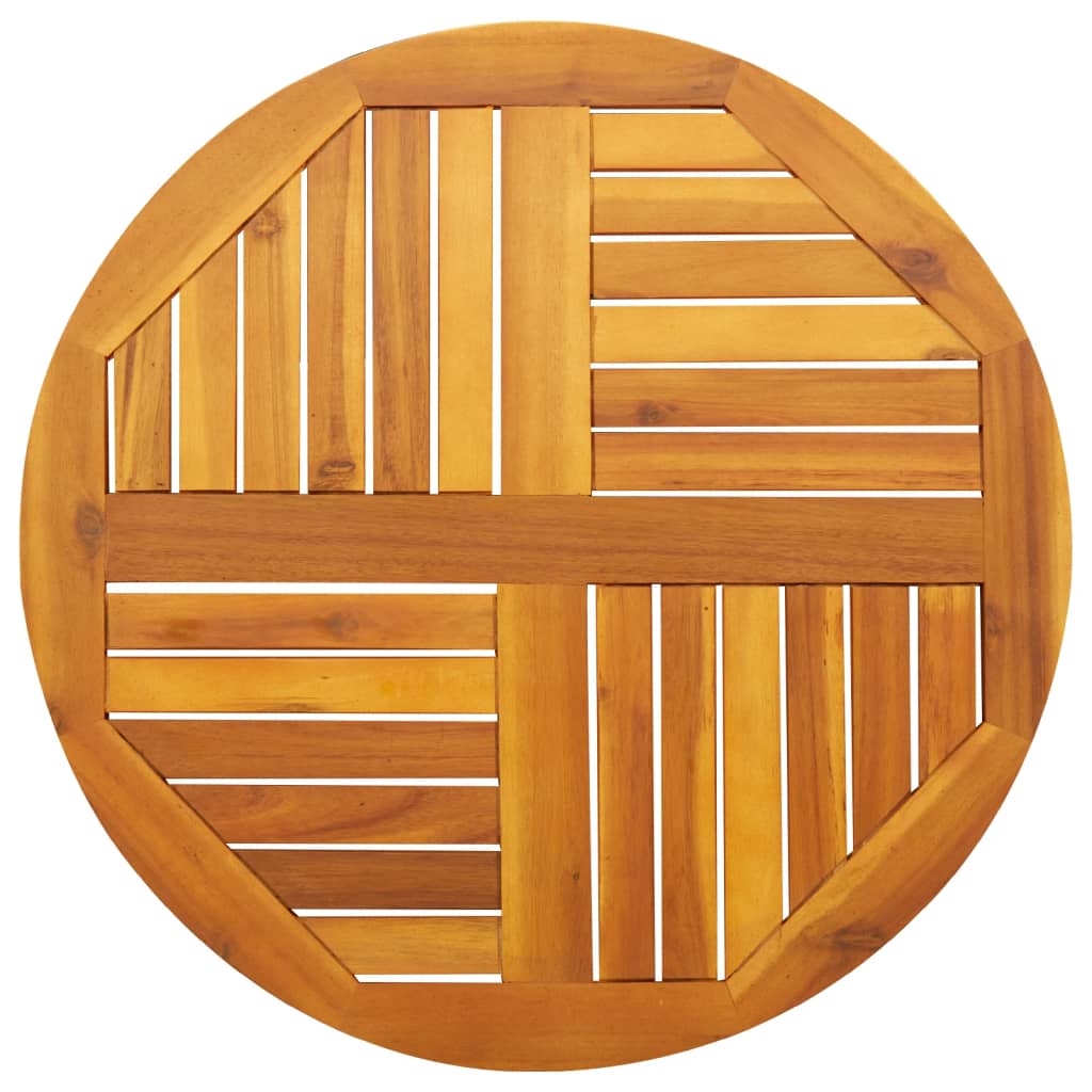 vidaXL Επιφάνεια Τραπεζιού Στρογγυλή Ø70x2 εκ. Μασίφ Ξύλο Ακακίας