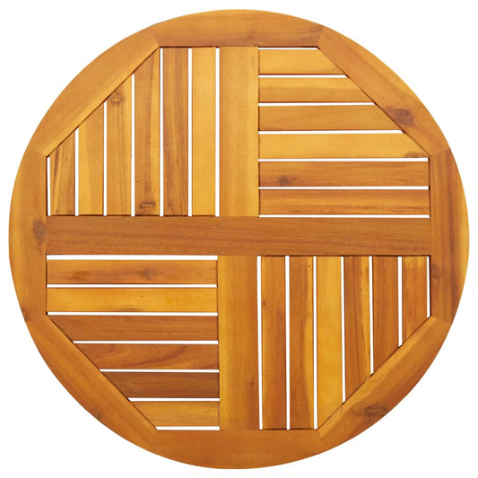 vidaXL Επιφάνεια Τραπεζιού Στρογγυλή Ø70x2 εκ. Μασίφ Ξύλο Ακακίας