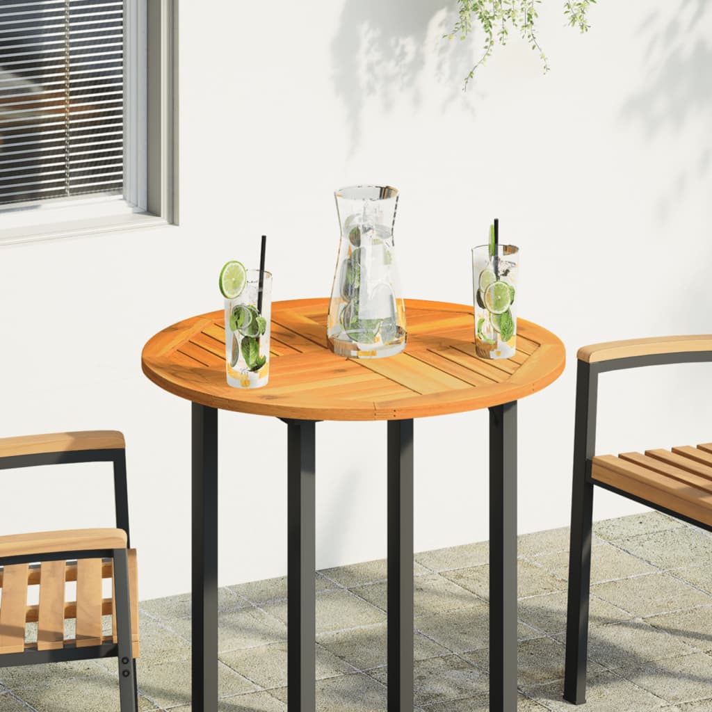 vidaXL Επιφάνεια Τραπεζιού Στρογγυλή Ø70x2 εκ. Μασίφ Ξύλο Ακακίας