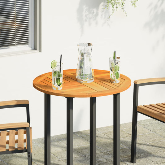 vidaXL Επιφάνεια Τραπεζιού Στρογγυλή Ø70x2 εκ. Μασίφ Ξύλο Ακακίας